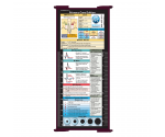 WhiteCoat Clipboard® Trifold - Wine Primary Care Edition